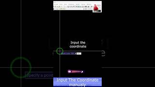 Input coordinate manualy in autocad shorts [upl. by Auhso]