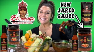 REVIEWING BLOVES NEW SMACKALICIOUS JARED SAUCE 🔥🌶️ [upl. by Lled]