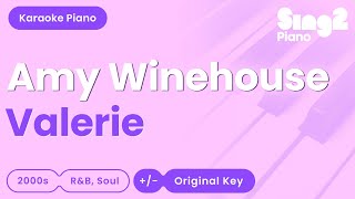 Amy Winehouse  Valerie Piano Karaoke [upl. by Nadler]