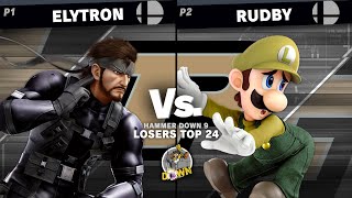 Hammer Down 9  Losers Top 24  Elytron Snake vs Rudby Luigi [upl. by Vitek]