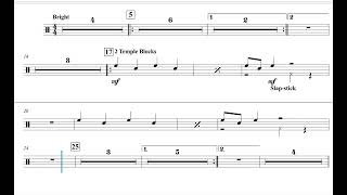 Sleigh Ride Blocks slapstick PART for band [upl. by Carver]