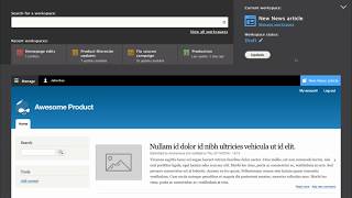 Drupal 8 workspaces preview [upl. by Hannover]