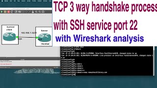 TCP 3 way handshake LAB with SSH service  CCNA course Day 4 July 22nd batch [upl. by Secunda150]