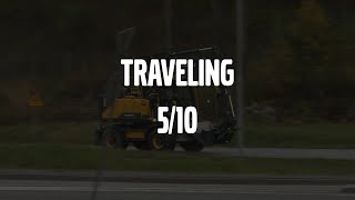 Volvo Wheeled Excavators Eseries  Operating instructions  Traveling  510 [upl. by Annuahs235]