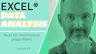 Chi squared goodness of fit test for multinomial variables using Microsoft Excel [upl. by Lozano]