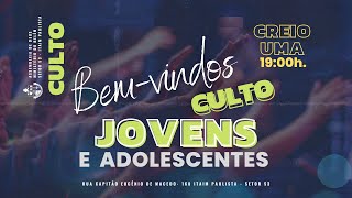 Culto de Jovens e Adolescentes  19102024 [upl. by Ellebana]