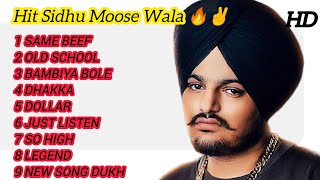 Sidhu Moose Wala Hits Songs  Panjabi Hits Songs  Sidhu Moose Wala✌🔥 [upl. by Snave]