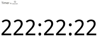 222h22m22s Countdown Timer  Longest Timer on YouTube [upl. by Yeniar]