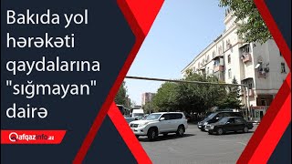 Bakıda yol hərəkəti qaydalarına quotsığmayanquot dairə [upl. by Nodyarb]