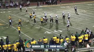 Damien Football vs Chino Hills [upl. by Abramo]