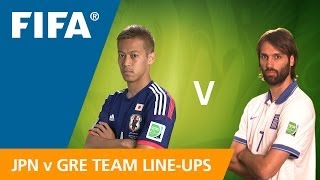 Japan v Greece  Teams Announcement [upl. by Elocal]