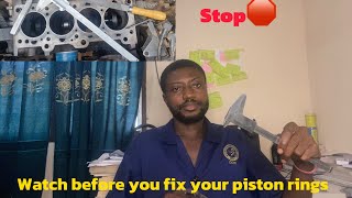 How to file and gap piston ring to standard [upl. by Stevana424]