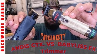 Andis GTX VS Babyliss FX Trimmer WHO WINSflbackwoodsbarber backwoodsbarber [upl. by Arej]