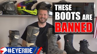 I BANNED These quotOffroadquot Motorcycle Boots from my Dual Sport Rallies everide [upl. by Iphigenia]