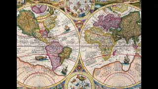 Petrus Plancius  Double Hemisphere World Map 1594 [upl. by Cece]