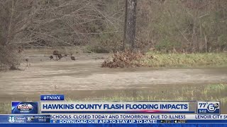 Hawkins County flash flooding impacts [upl. by Giarla]