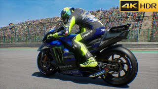 MotoGP 24  Valentino Rossi Returns To Yamaha YZRM1 5 100 Race Aragon 4K60 [upl. by Ahsienom481]