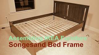 IKEA Furniture  Assembling SONGESAND Bed Frame [upl. by Philipines422]