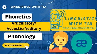 Articulatory Phonetics Acoustic Phonetics Auditory Phonetics [upl. by Chapa]