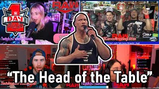 Streamers React to The Rock Returning to Call Out Roman Reigns  WWE Raw Day 1 2024 [upl. by Norabel295]