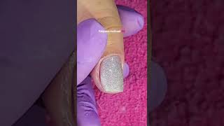 Esmaltação com glitter prata gostaram [upl. by Delcina24]