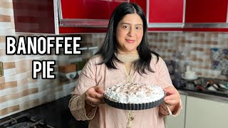 BANOFFEE PIE RECIPE  5 INGREDIENTS NO BAKE DESSERT [upl. by Azerila]