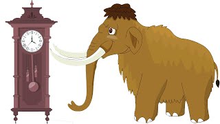 Hickory Dickory Dock Wooly Mammoth Preschool Songs for Circle Time [upl. by Atinus]