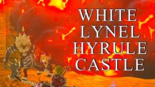 Hyrule Castle White Lynel Mini Boss Fight  Breath of The Wild [upl. by Orgell855]