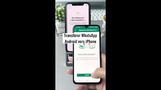 Comment transférer WhatsApp Android vers iPhone shorts [upl. by Doty]