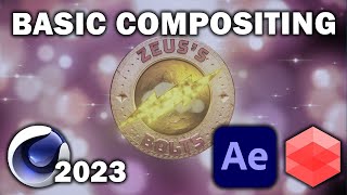 Cinema 4d 2023 Basic Compositing w Redshift amp AE [upl. by Narmi567]