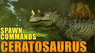 Ark CERATOSAURUS spawn commands [upl. by Anirec]