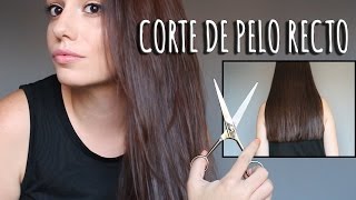 Corte de pelo recto en casa a ti misma [upl. by Yseult]