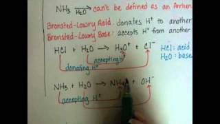 Bronsted Lowry Acids Bases [upl. by Grimbal]