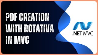 ASPNET MVC  Create PDF files using Rotativa [upl. by Kester]