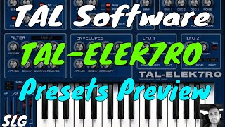 TAL Software  TALElek7ro  Presets preview [upl. by Lerud740]