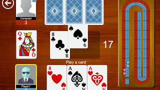 Cribbage 100  Game play [upl. by Ahselrac]