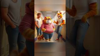 The cat went from fat to beautiful cat utubeshorts kitten catstory catlover kittycat [upl. by Ware22]