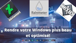 Comment rendre plus beau et personnalisé votre Windows Rainmeter Nexus Déviantart Skin cold [upl. by Hewart]