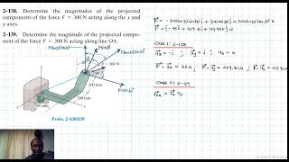 2–138 2–139 Force Vector Chapter 2 Hibbeler Statics Benam Academy [upl. by Etom43]