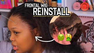 Baldie to BADDIE 😛 How To Reinstall Your Lace Frontal Wig ft SOWIGS  Made Up by Kirsten [upl. by Jemma855]