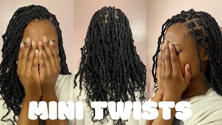 Mini Twists using Outre Xpression Springy Afro Twist [upl. by Clara]