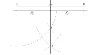 Mediatriz de un segmento método 2 [upl. by Etteyafal338]
