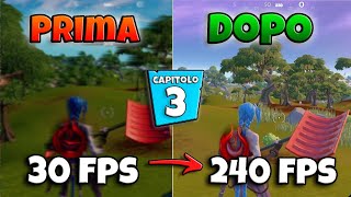 Migliori impostazioni per il Capitolo 3   Massimizzare prestazioni e FPS settings  Fortnite CH3 [upl. by Aicilra86]