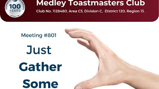 Medley Toastmasters Club  Meeting 801  Oct 5 2024 [upl. by Hugo]