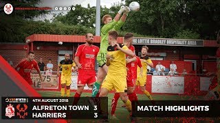 Match highlights Alfreton Town 33 Harriers 040818 [upl. by Bernadette134]