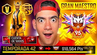 USE MI CUENTA de 5000 DOLARES PARA LLEGAR a GRAN MESTRO en FREE FIRE   TheDonato [upl. by Bolling]