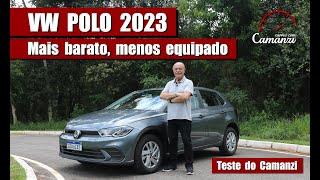 VW Polo 2023 evoluiu ou involuiu  Teste do Camanzi [upl. by Jarid]