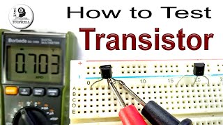 How to test Transistor with Digital Multimeter Identify base emitter collector amp PNP NPN transistor [upl. by Dorry]