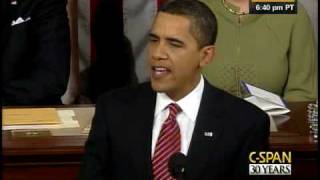 CSPAN President Obama Address to Congress [upl. by Yesak126]