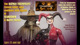 Batman Triumphant Custom Figures THE SCARECROW amp HARLEY QUINN Made like McFarlane DC Multiverse [upl. by Atirma]